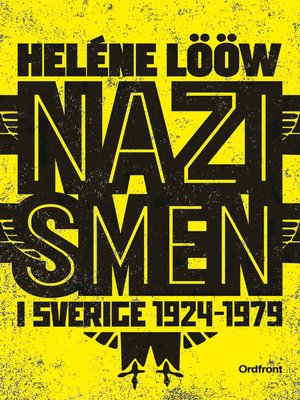 cover image of Nazismen i sverige 1924-1979